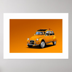 Citroen 2CV  Poster Illustration