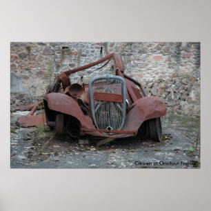 Citroen at Oradour France Poster