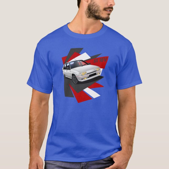 Citroen BX 16V T-shirt (White) (Front)