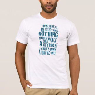 Citroen "Different is everything" T-shirt design