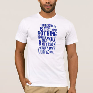 Citroen "Different is everything" T-shirt design