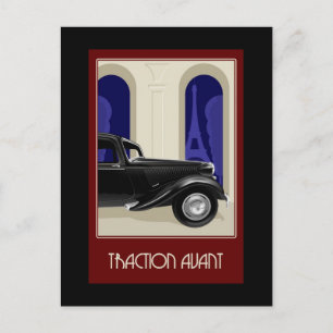 Citroen Traction Avant Postcard