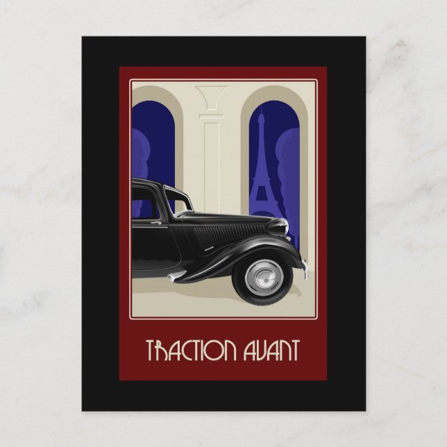 Citroen Traction Avant Postcard (Front)