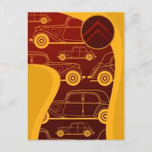 Citroen Traction Avant Postcard