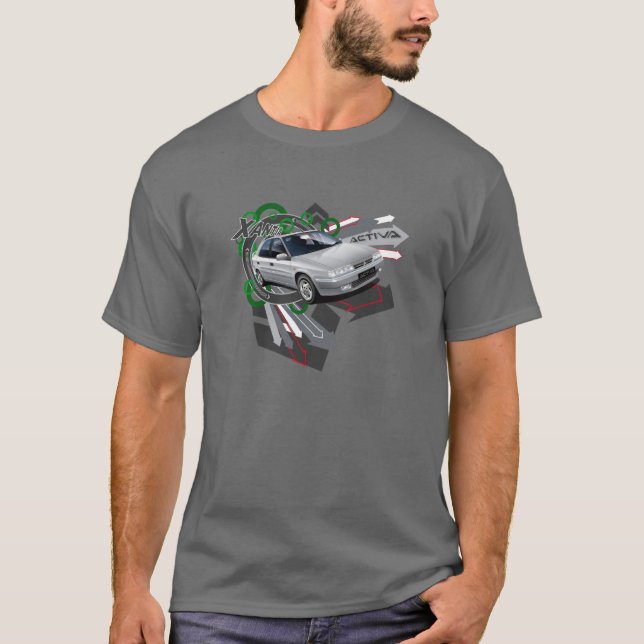 Citroen Xantia Activa Illustrated T-shirt (Front)