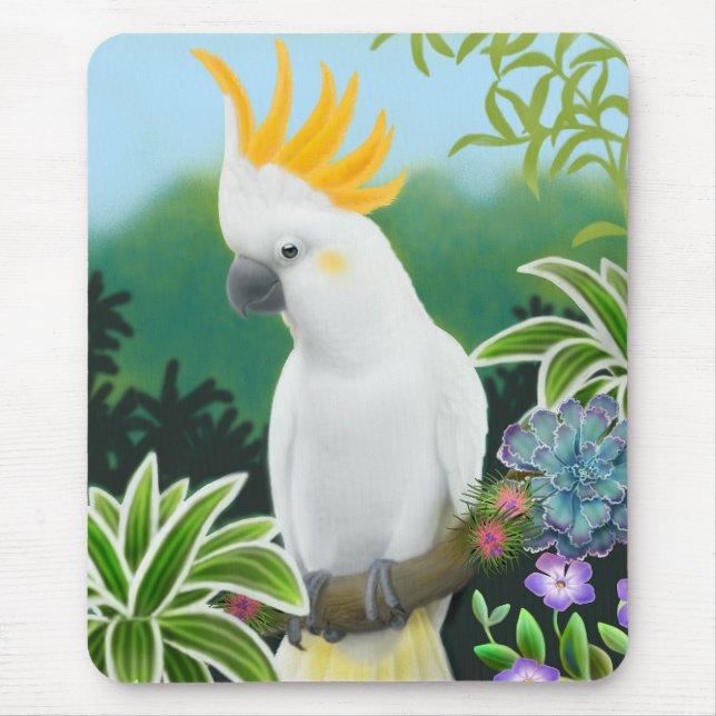 Citron Cockatoo Mousepad (Front)