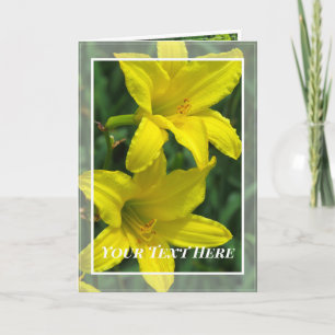 Citron Daylily [Greeting Card] カ ー ド Card