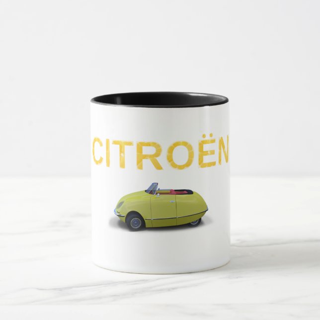 Citron-DS Cabrio Yellow Mug (Center)