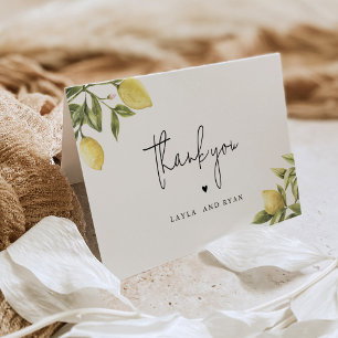 CITRON Lemon Citrus Thank You Card