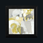 Citron Mist Gift Box<br><div class="desc">Citron Mist III by June Erica Vess. Features shades of yellow and grey to create an abstract design.</div>
