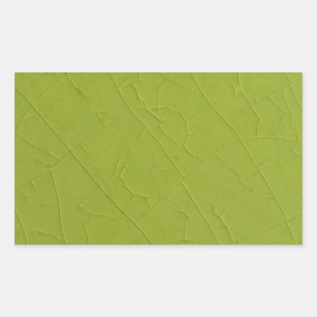 Citron stone cracks rectangular sticker (Front)