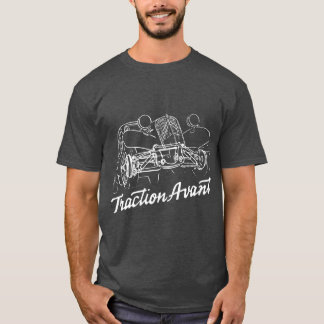 Citron Traction Avant script emblem and subtle ill T-Shirt