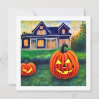 Citrouilles d’Halloween illuminées 