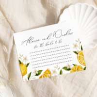 Citrus Advice and Wishes Bridal Shower