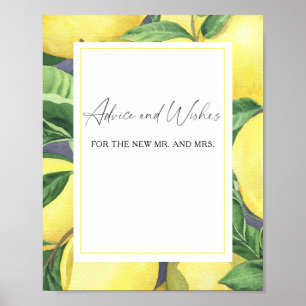 Citrus - Advice and Wishes for Newlyweds Poster