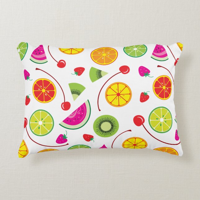 Citrus and Berries Decorative Cushion (Front)