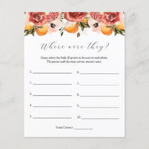 Citrus and Greenery Where Were They Game