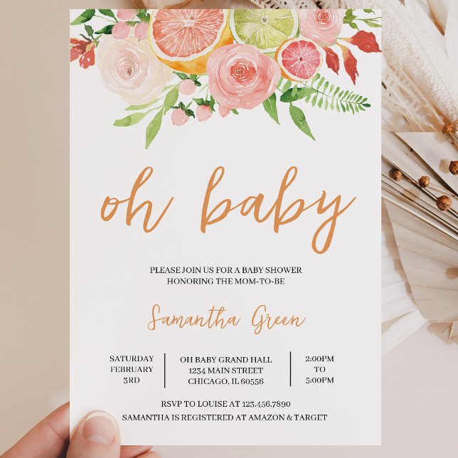Citrus Baby Shower Invitation (Creator Uploaded)