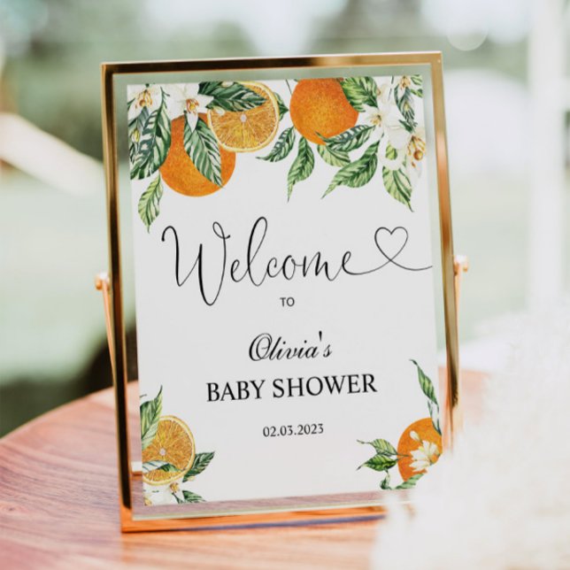 Citrus baby shower welcome sign (Creator Uploaded)