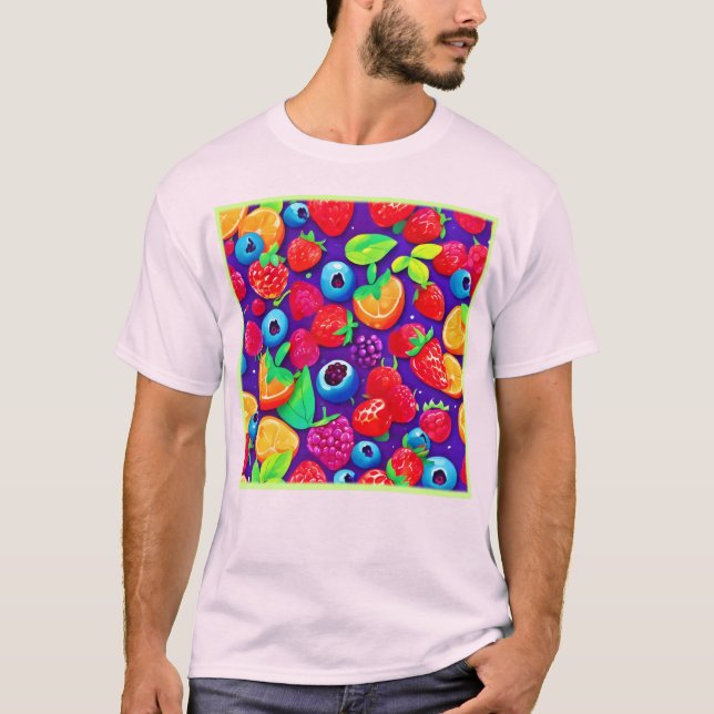 Citrus & Berries Burst T-Shirt (Front)