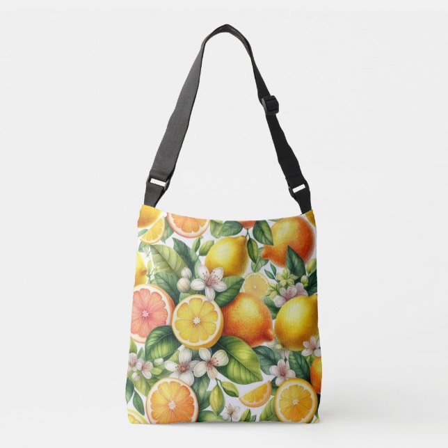  Citrus Bloom Crossbody Bag (Front)