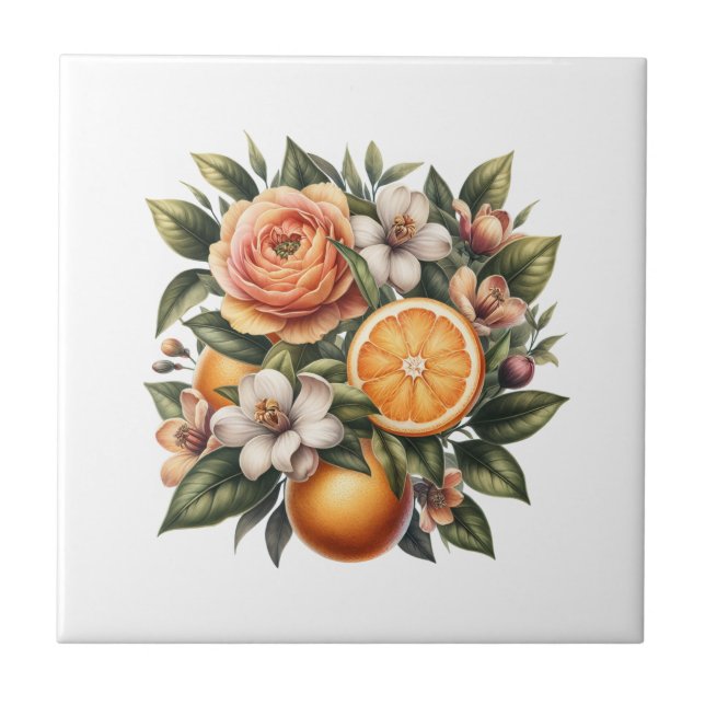  Citrus Blossom Delight Tile (Front)