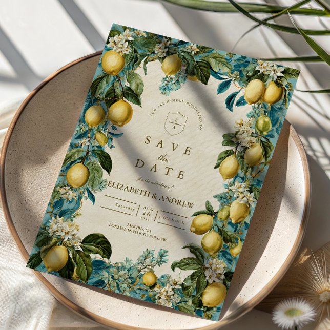 Citrus Blossom Heritage Wedding Save The Date (Creator Uploaded)