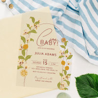 Citrus Blue Yellow Lemon Amalfi Coast Baby Shower