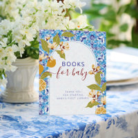 Citrus Blue Yellow Lemon Amalfi Coast Baby Shower