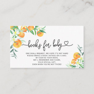 Citrus books for baby ticket  enclosure card