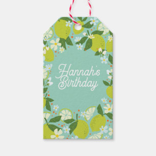 Citrus Botanical Custom Birthday Gift Tag