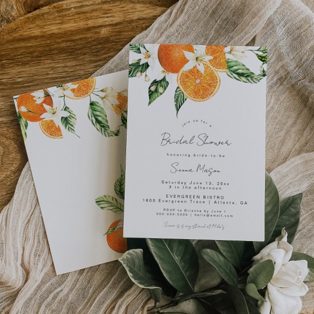 Citrus Bridal Shower Invitation (Creator Uploaded)