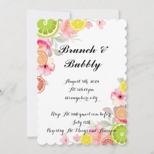 CITRUS BRIDAL SHOWER INVITATION