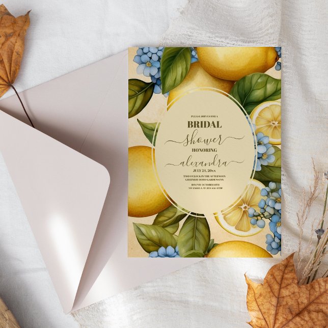 Citrus Bridal Shower Lemon Bright Invitation (Creator Uploaded)
