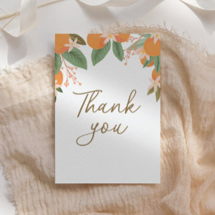 Citrus Bridal Shower Thank You Card