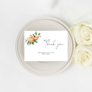 Citrus - bridal shower thank you card