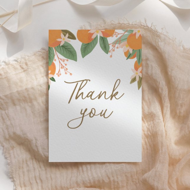 Citrus Bridal Shower Thank You Card (Creator Uploaded)