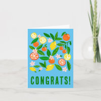 Citrus Celebration Custom Colourful CONGRATULATION