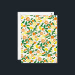 Citrus Celebration Lovely Lemons & Oranges Bold  Postcard<br><div class="desc">Hope you like this charming fruity design. Add your own text to the front or back. Check my shop for more matching items like mugs,  towels,  wrapping paper as well as other cute patterns. Thanks for shopping with me! if you'd like something custom let me know!</div>