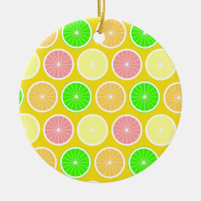 Citrus Ceramic Tree Decoration (Front)