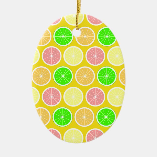 Citrus Ceramic Tree Decoration (Front)