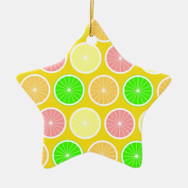 Citrus Ceramic Tree Decoration (Front)