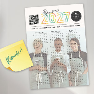 Citrus Cheers To 2027 Calendar Magnetic Photo Card