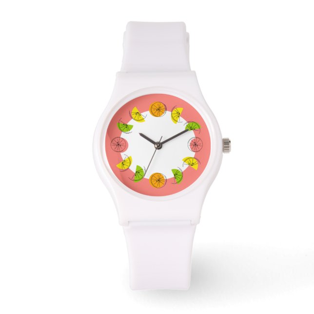 Citrus Circle Pink watch (Front)