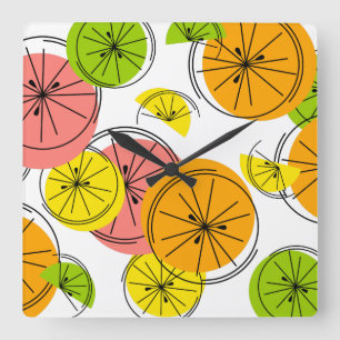 Citrus clock square
