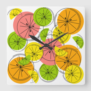 Citrus clock square