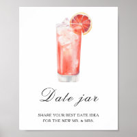 Citrus cocktail bridal shower - date night ideas