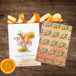 Citrus   Cocktail Bridal Shower Invitation