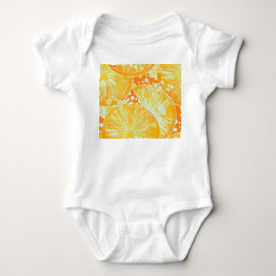 Citrus Cocktail: Sparkling Water Pattern Baby Bodysuit