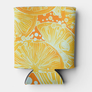 Citrus Cocktail: Sparkling Water Pattern Can Cooler